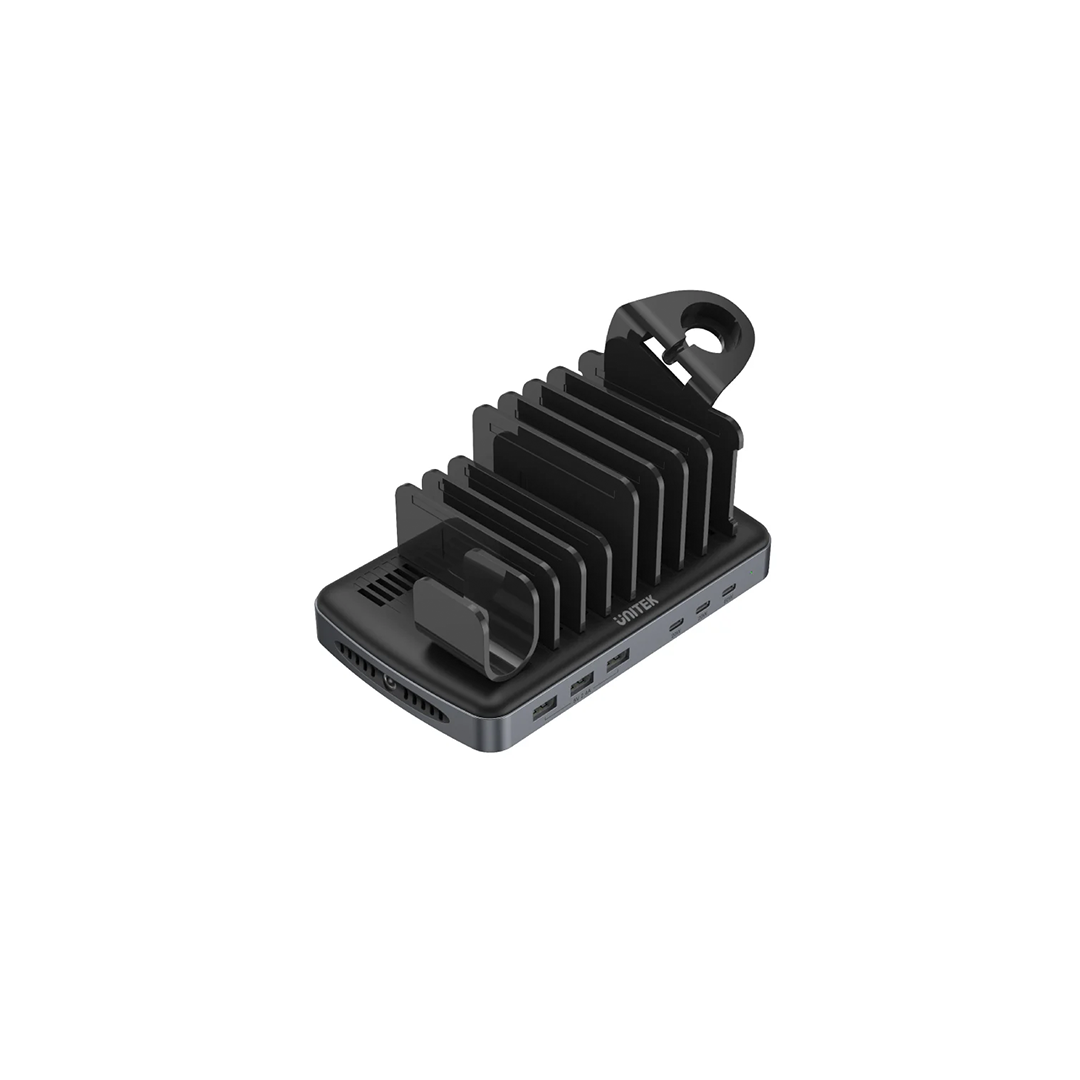 Unitek USB C Charging Station for Multiple Devices Apple, 120W 6 Port Charging Dock with Type-C PD 20W & PD 60W, Fast Charging Stand with Smartwatch & Airpods Holder for iPhone, iPad, Tablet, MacBook in Qatar Unitek USB C Charging Station for Multiple Devices Apple, 120W 6 Port Charging Dock with Type-C PD 20W & PD 60W, Fast Charging Stand with Smartwatch & Airpods Holder for iPhone, iPad, Tablet, MacBook in Qatar